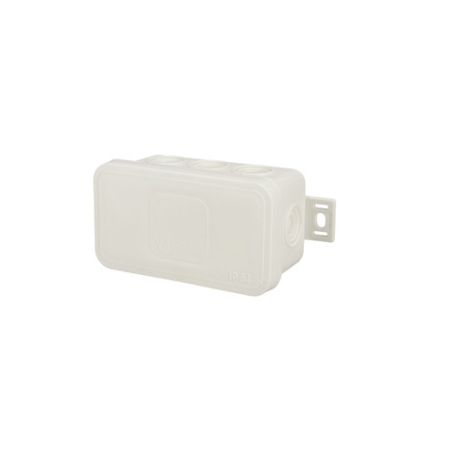 Puszka elastyczna natynkowa 80x45x41mm IP54 8 wlotów klik z osłabieniami biała V8 EDO777921 EDO Technic