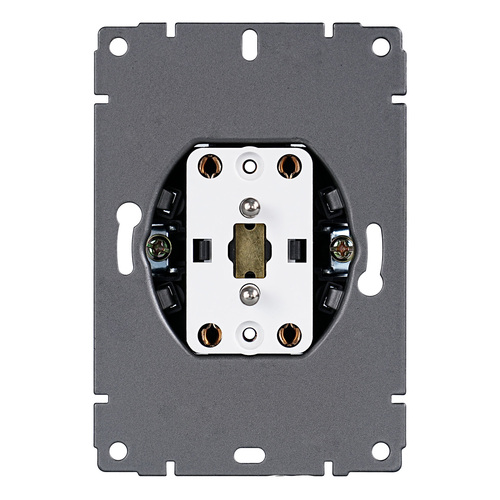 Mechanizm gniazda podwójnego z uziemieniem 2x2P+Z ViPlast