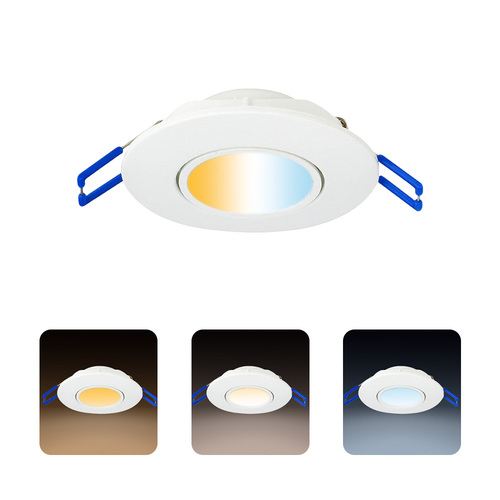 Oprawa podtynkowa downlight LED 5W 450lm 3CCT okrągła biała NORA PRO HOROZ