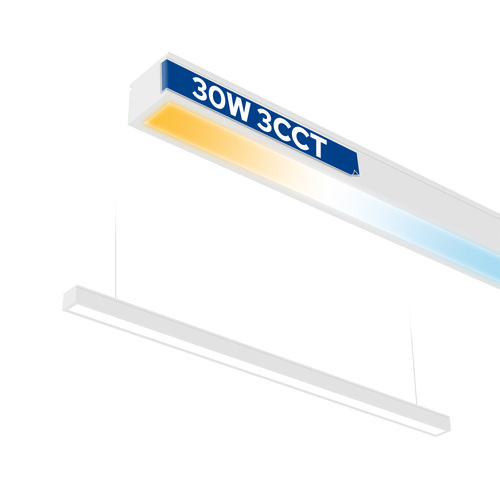 Oprawa liniowa LED 30W 3CCT 2400lm 118cm FORTIS biała natynkowa/wisząca HOROZ