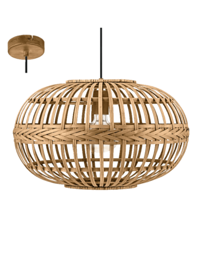 Lampa wisząca AMSFIELD brązowy E27 60W 38cm 49771 EGLO