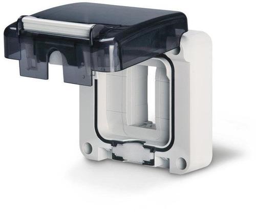 Przedni panel do gniazda, jednomodułowy, M95, IP66, szary, SCAME PROTECTA 137.001