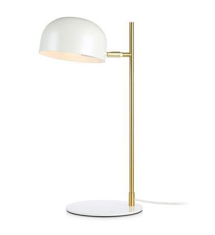Lampa stołowa biały mosiądz POSE 25W E14 Markslojd 107937