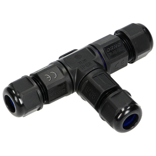 Konektor kablowy trójnik T IP68, 3x4mm², 450V/25A Orno OR-AE-13602