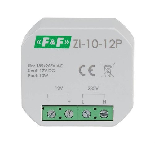Zasilacz impulsowy do puszki, 12V, 10W