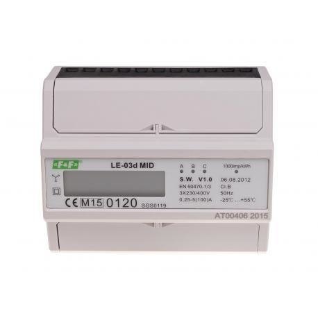 Licznik zużycia energii 3-fazowy LE-03d F&F