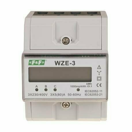 Wskaźnik zużycia energii 3-fazowy WZE-3 F&F