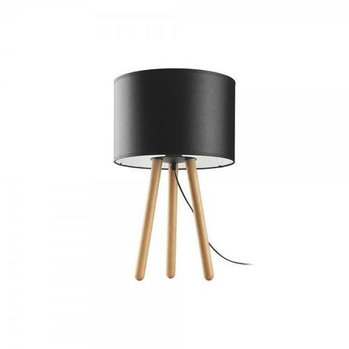 Lampka Nocna Tokyo 1X Buk/Czarny E27 TK Lighting