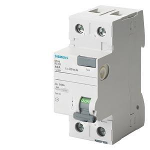 Wyłącznik różnicowoprądowy SENTRON 2P 25A 0,03A Typ AC 30mA 230V 5SV4312-0 Siemens