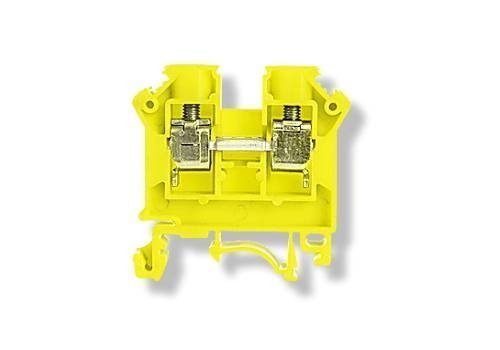 Złączka szynowa gwintowa seria Nowa 10 mm² TS 32,35, 1 tor żółty ZSG1-10.0Ns Simet