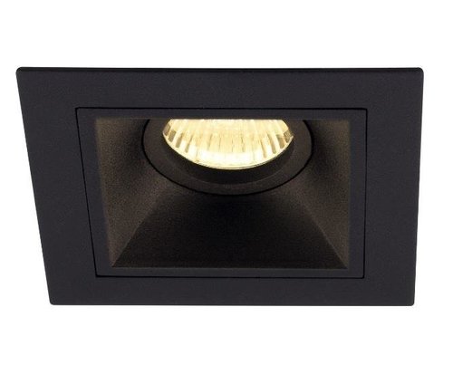 Lampa podtynkowa Hit I GU10 kwadratowa czarny H0090 Maxlight