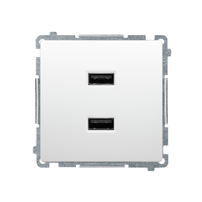 Ładowarka USB podwójna biały BMC2USB.01/11 Simon Basic