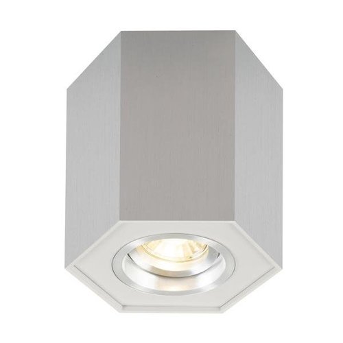 Lampa sufitowa punktowa srebrny sześciokąt 1xGU10 12cm Zuma Line