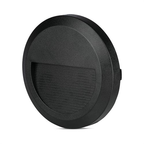 Oprawa schodowa LED natynkowa 2W IP65 okrągła czarny 4000K Step Light-Round-IP65 VT-1142-B 1316 V-TAC