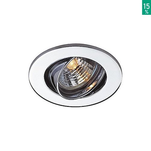 Oprawa, oczko downlight MR11 okrągła, srebrnoszara, max 20W Spotline