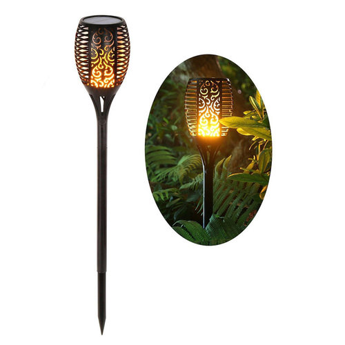 Lampa wbijana solarna TORCH czarny LED 1700K IP44 VO2222 Volteno