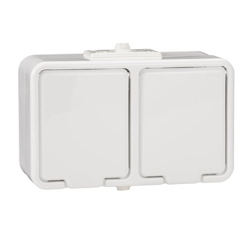 Gniazdo podwójne 2P+PE IP44 biały Cedar Schneider NT230H01