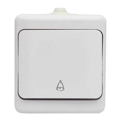 Przycisk dzwonek hermetyczny BRYZA IP54 biały Kos