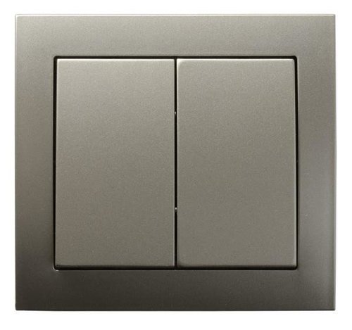 <span class="keyword" >Łącznik</span> dwugrupowy świecznikowy satyna light Ospel Kier ŁP-2W/45