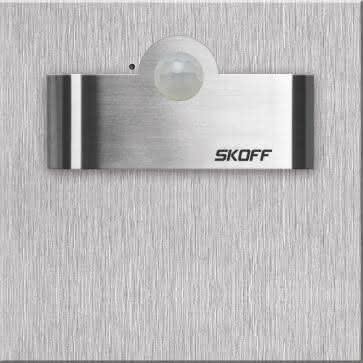 Oprawa Tango Short LED PIR 120 z czujnikiem ruchu Motion Sensor Light Skoff 3000K stal szczotkowana 10V DC Skoff MK-TAN-K-H