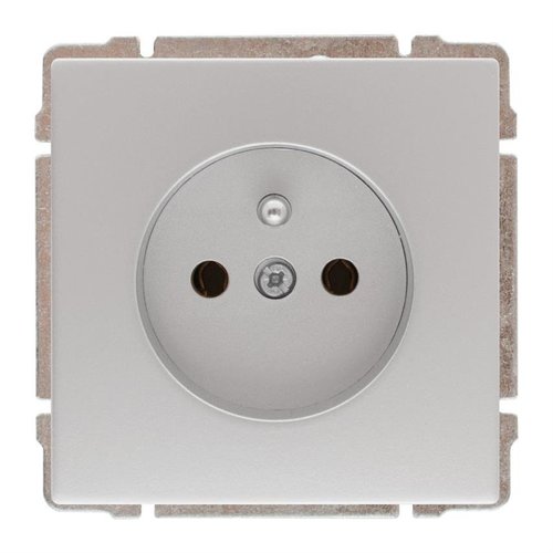 KOS | Kos 66 | Aluminium | Gniazdo pojedyncze z uziemieniem, 664034