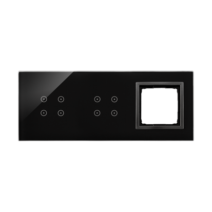 Panel dotykowy 3 moduły 4 pola dotykowe 4 pola dotykowe otwór na osprzęt  zastygła lawa DSTR3440/73 Simon 54 Touch