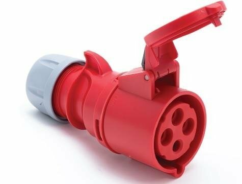 Gniazdo siłowe przenośne "Shark" 16A 3P+Z 400V IP44, 214-6, PCE