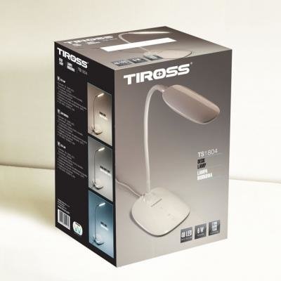 Lampka biurkowa LED, 48LED, 6W, 3 warianty świecenia, TS-1804, Tiross