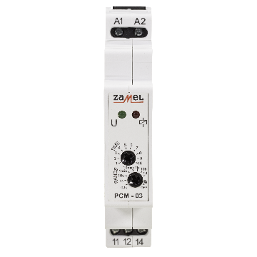 Przekaźnik czasowy 12-240V AC/DC, PCM-03/U, exta Zamel