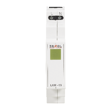 Wskaźnik zasilania 230V LED żółta, LKM-03-30, exta Zamel