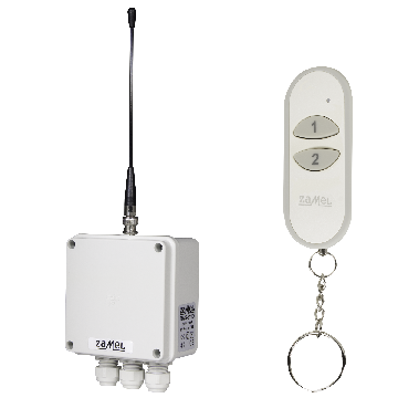 Radiowy wyłącznik sieciowy dwukanałowy 230V, RWS-211D/N, stiro Zamel