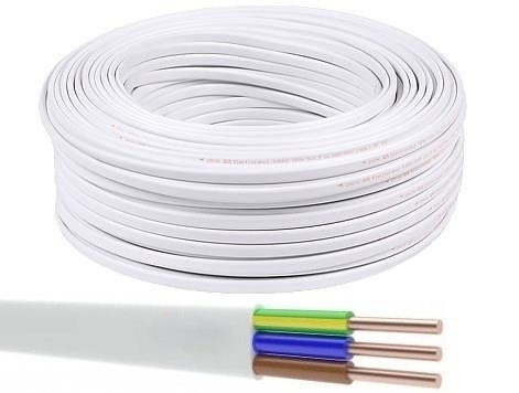 Przewód instalacyjny płaski YDYp 3x1,5 750V Elektrokabel /KR100m/
