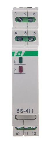 Przekaźnik bistabilny on/off 230V AC/DC 16A styki 1P zaciski śrubowe 1 moduł BIS-411 F&F