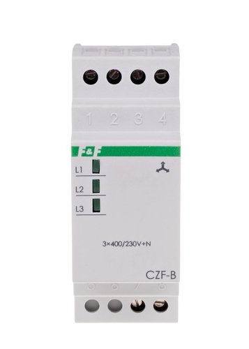 Czujnik zaniku I fazy styk 1Z 10A 2 moduły CZF-B F&F