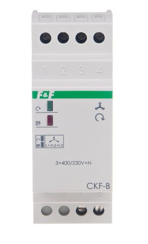 Czujnik kolejności i zaniku I fazy styk 1Z 10A 2 moduły CKF-B F&F