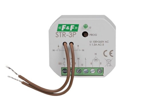Sterownik rolet uniwersalny, 230V AC 8A STR-3P F&F