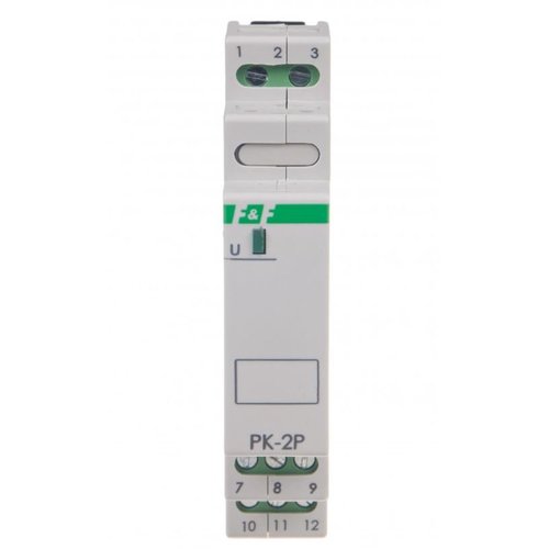Przekaźniki elektromagnetyczne 12V AC/DC, styk 2P 2x8A PK-2P/12V F&F