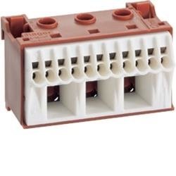 QuickConnect Blok samozacisków fazowy, brązowy, 3x16 +11x4 mm2, szerokość 60 mm KN14P Hager