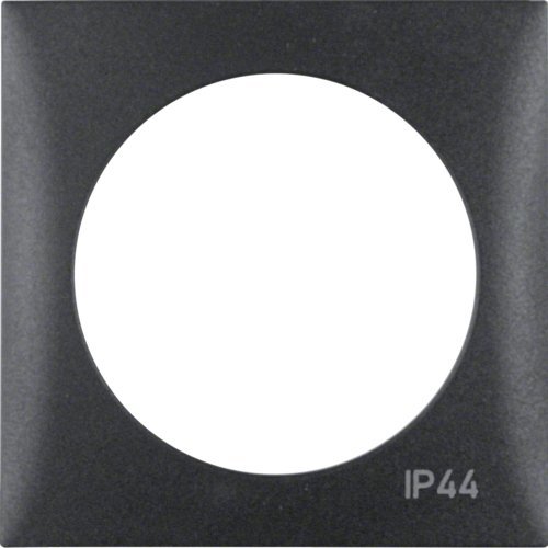 Integro Flow Ramka 1-krotna z nadrukiem "IP44" bez uszczelki, antracyt, mat Berker 918272595
