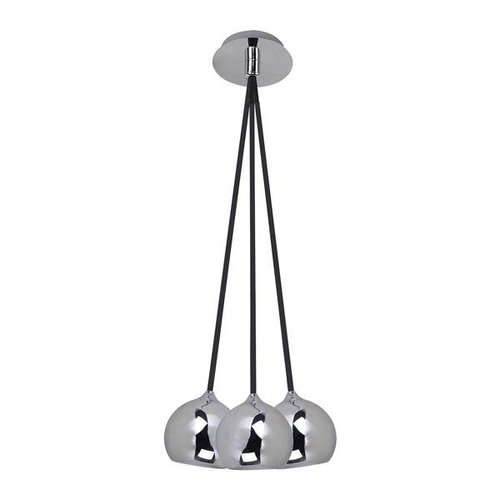 Lampa sufitowa wisząca James CH 3 źródła światła kula chrom metal zwis Italux FH5953-BCB-120