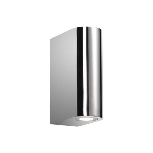 Lampa ścienna kinkiet LED Satya 1 źródło światła chrom metal połysk zaokrąglona mała srebrna Italux MB1202124-1B