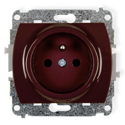 Mechanizm gniazda pojedynczego z uziemieniem 2P+Z, Karlik Trend, 4GP-1zp