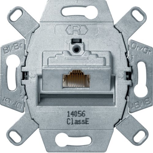 one.platform Mechanizm gniazda komputerowego UAE 1-kr (RJ45), ekranowane, kat.6, klasa E Berker 455401
