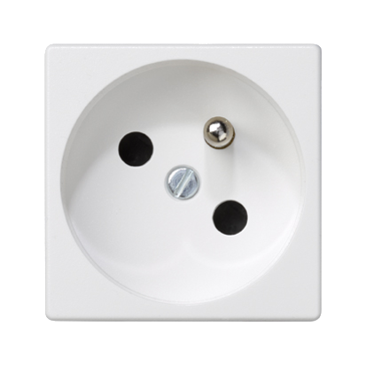 Gniazdo K45 z uziemieniem 16A/230V~; czysta biel Simon Connect