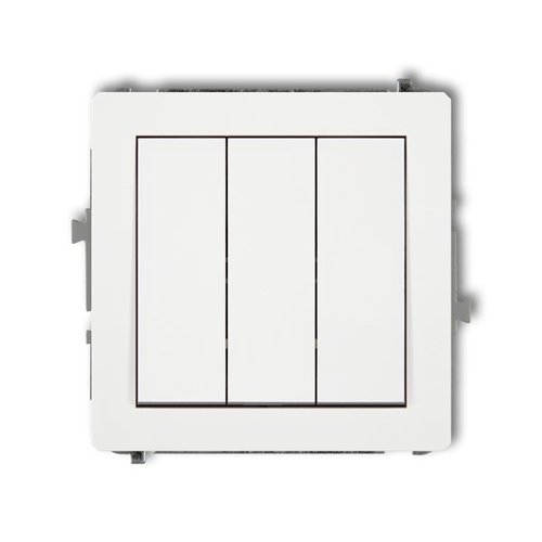 Mechanizm <span class="keyword" >łącznik</span>a potrójnego biały Karlik Deco DWP-7