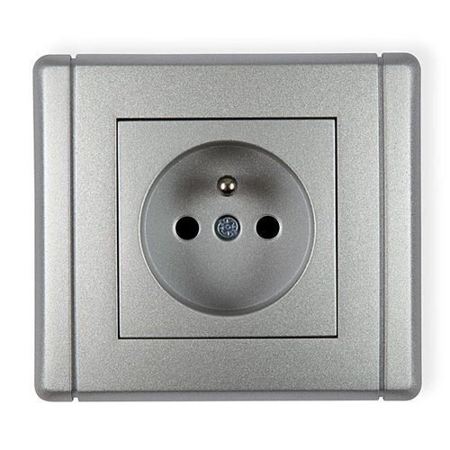 Gniazdo pojedyncze z uziemieniem 2P+Z, Karlik Flexi, 7FGP-1zp