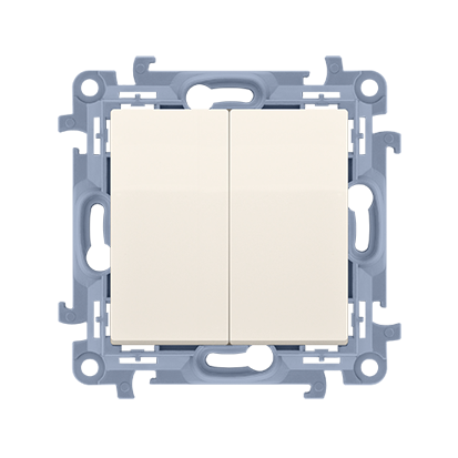 Łącznik świecznikowy (moduł) 10AX, 250V~, zaciski śrubowe krem Simon 10 CW5.01/41