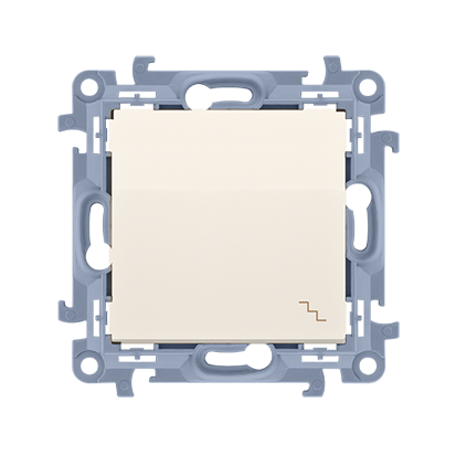 Łącznik schodowy (moduł) 10AX, 250V~, zaciski śrubowe krem Simon 10 CW6.01/41