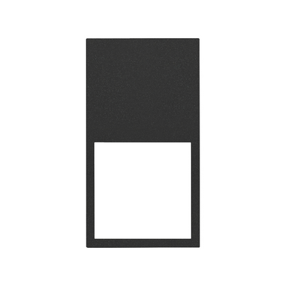 Ramka minimal pionowa 2-krotna, 2x1/2, czarny mat Simon 100 10002620-238