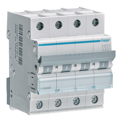 MCB Wyłącznik nadprądowy 6kA 4P B 20A MBN420E Hager